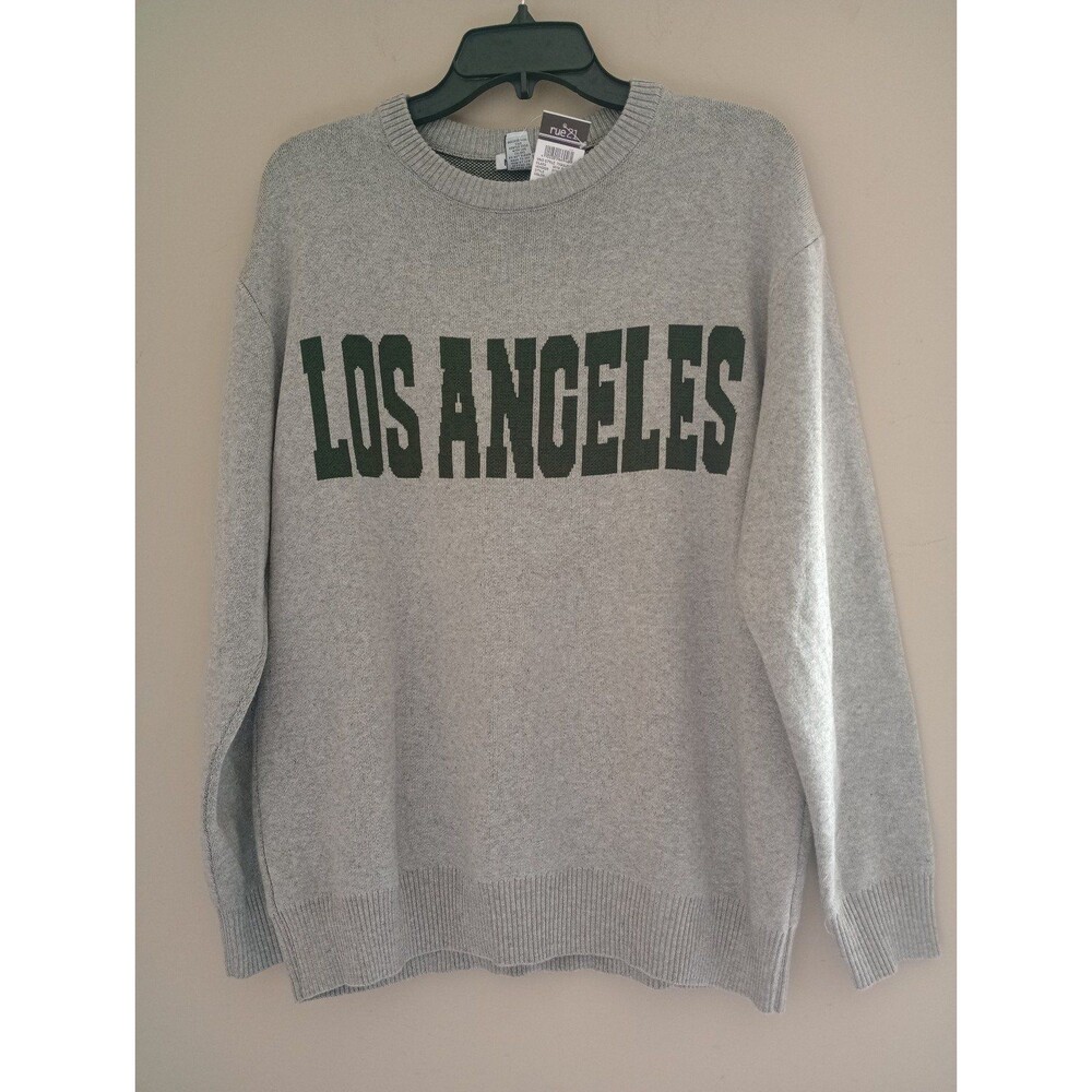 NWT Rue 21 Grey Los Angeles Sweater Size Medium